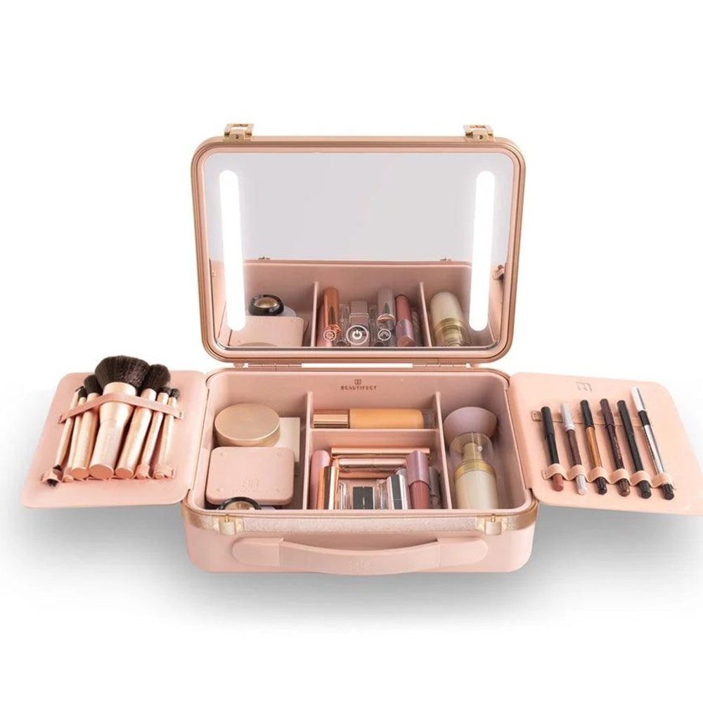 Beautifect Makeup Box (Nude, Rose gold) Used only 2 times, Original box included